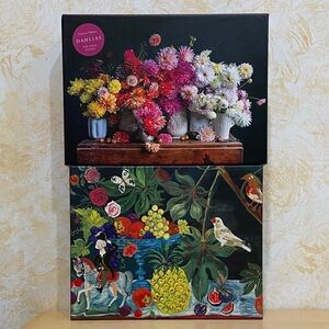 Nathalie Lété Still Life with Pineapple & Francis Palmer Dahlias 750 & 1,000 pcs